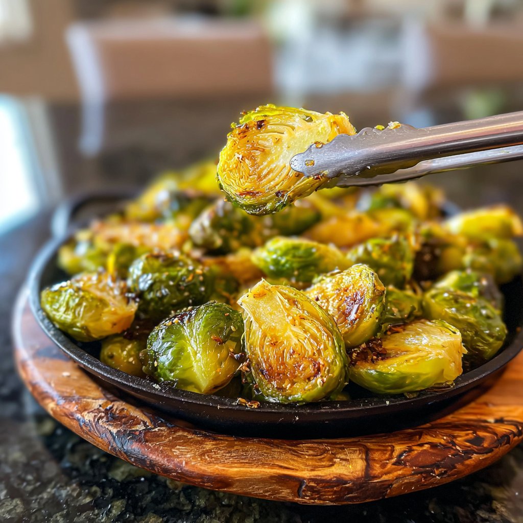 Garlic Roasted Lemon Brussels Sprouts