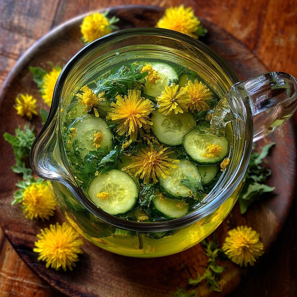 Refreshing Dandelion Cucumber Tea