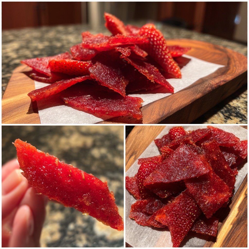 Homemade Strawberry Fruit Leather