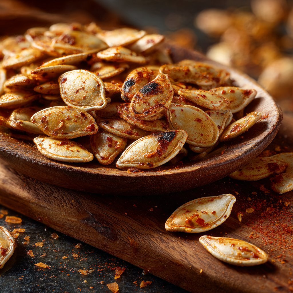 Spicy Roasted Pumpkin Seeds