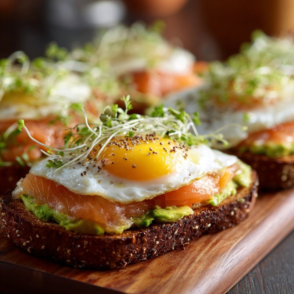 Sunny Side Up Salmon Avocado Toast