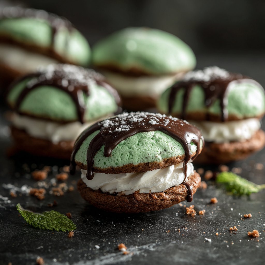 Mini Shamrock Whoopie Pies