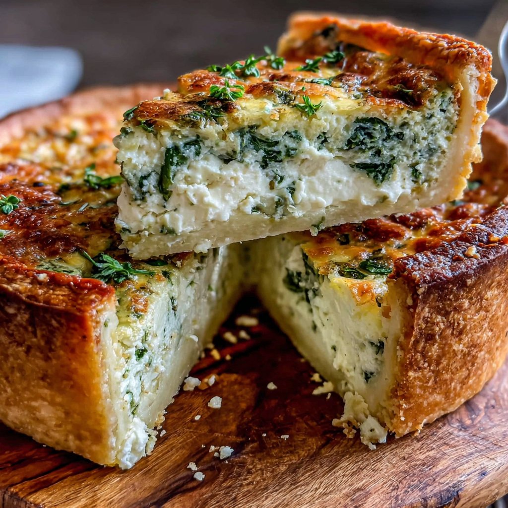 Spinach and Goat Cheese Quiche