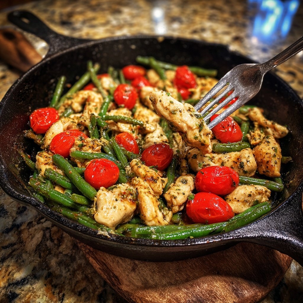 Herbed Chicken & Green Bean Skillet