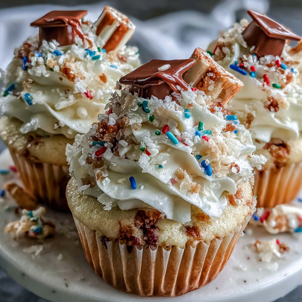 Bright Graduation Themed Cupcakes