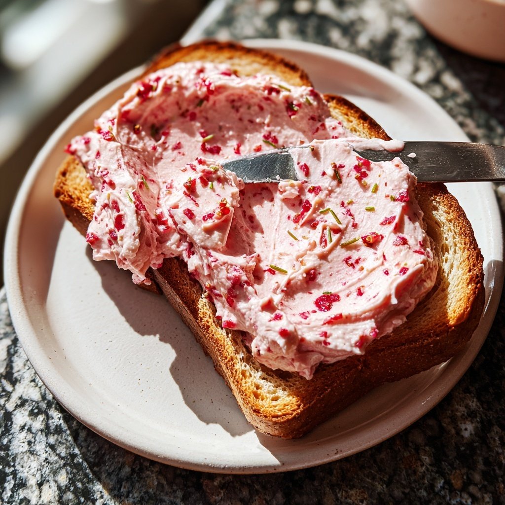 Whipped Strawberry Butter on Toast